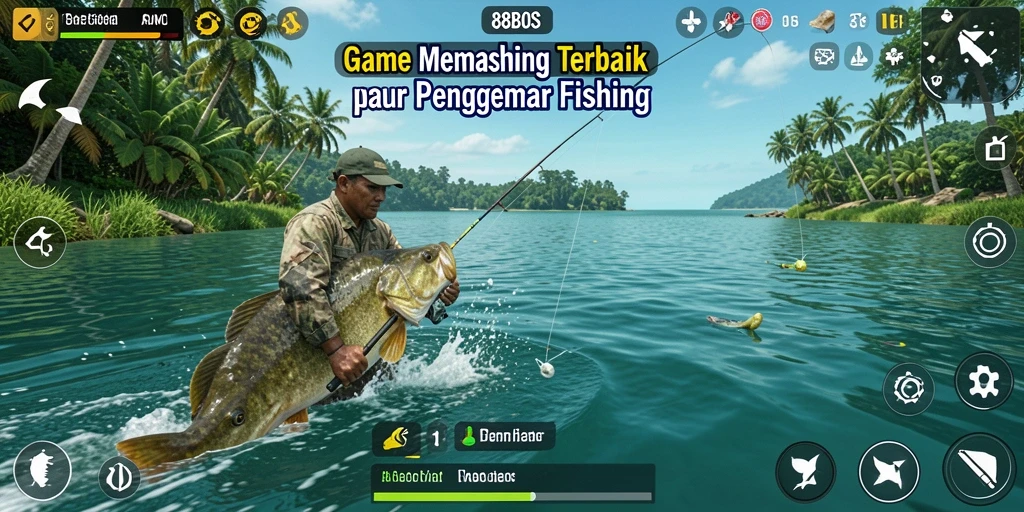 Screenshot gameplay 88BOS menampilkan aksi menawan dalam memancing.