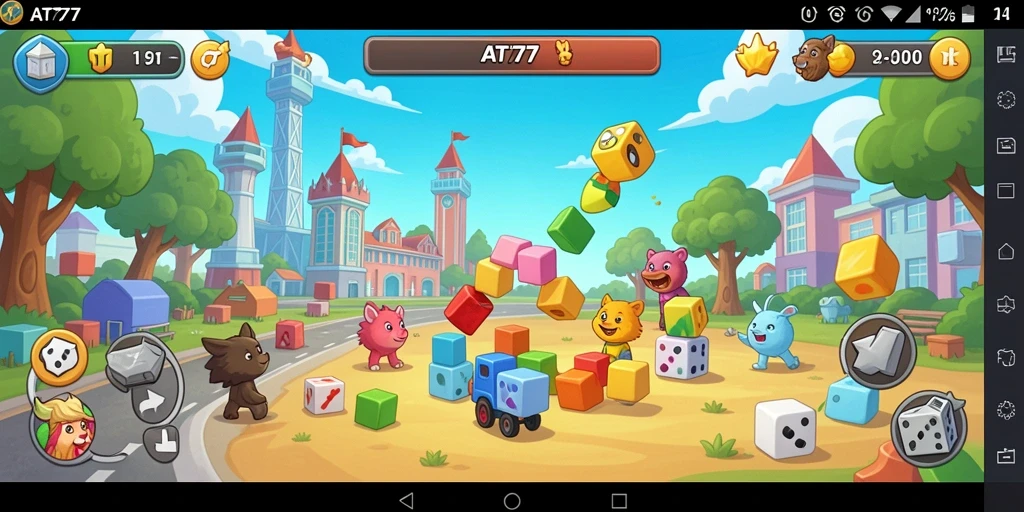 Tampilan gameplay seru AT777 dengan berbagai puzzle menarik.