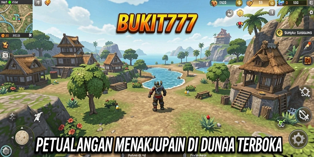 Tampilan gameplay BUKIT777 yang menakjubkan di dunia terbuka.