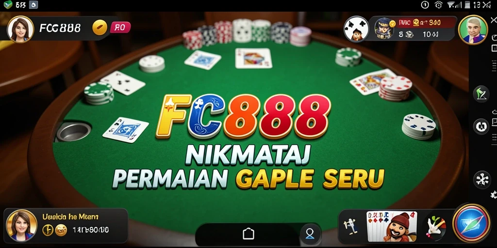 Tampilan seru dari permainan Gaple di FC888 yang menantang.