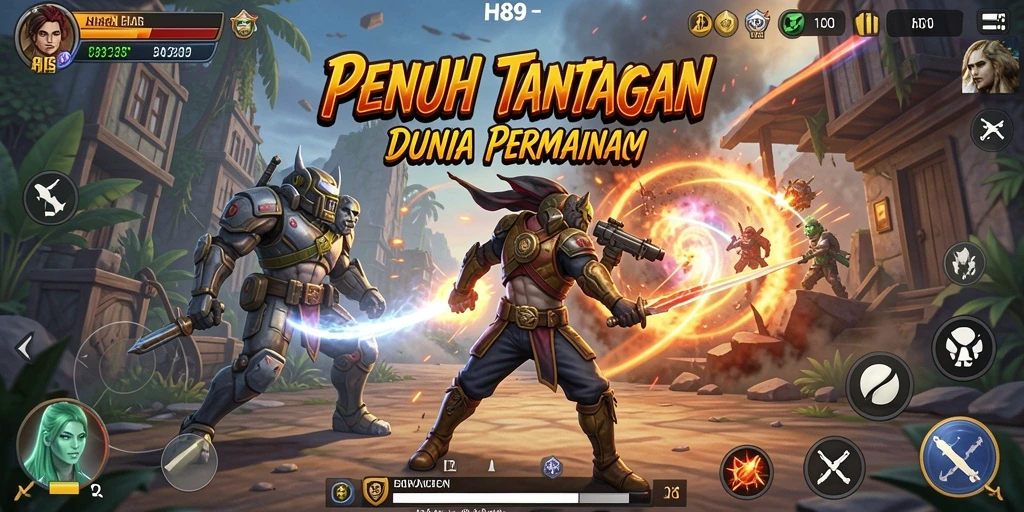 Tangkapan layar H89 menunjukkan aksi intens dalam pertempuran seru.