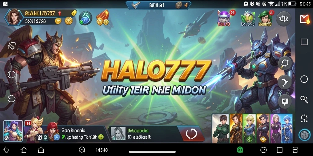 Tampilan antarmuka HALO777 yang sederhana dan intuitif.