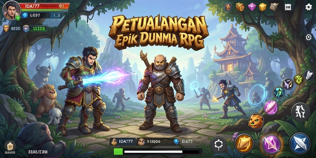 Tampilan gameplay <strong>IDA777</strong> yang menakjubkan di dunia RPG.