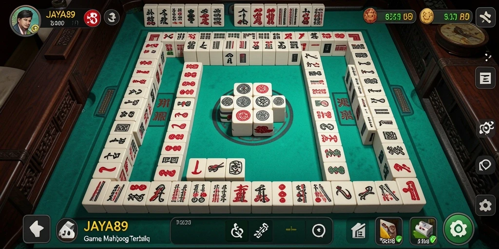 Screenshot dari gameplay Mahjong JAYA89 yang seru dan menantang.