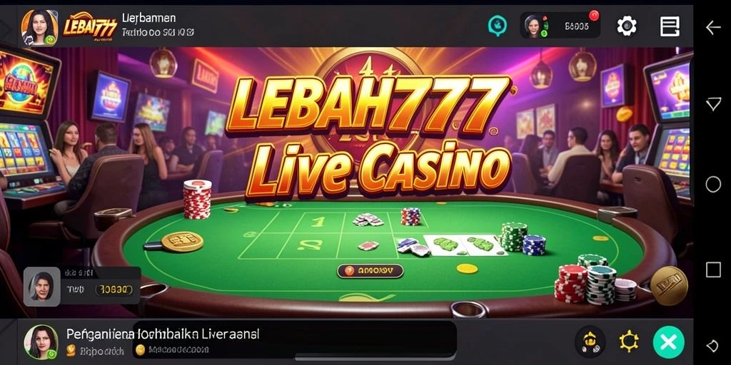 Tampilan menarik dari gameplay Live Casino di LEBAH777.