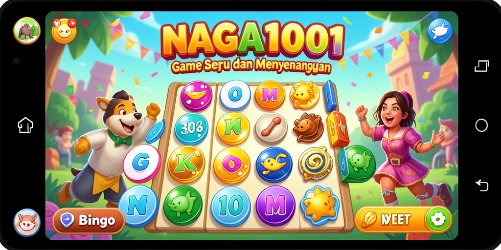 Tampilan gameplay menarik dari NAGA1001 saat bermain Bingo.