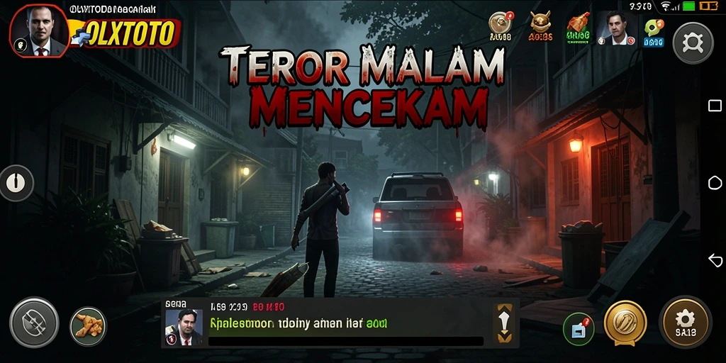 Screenshot gameplay OLXTOTO menampilkan suasana mencekam yang mengintimidasi.