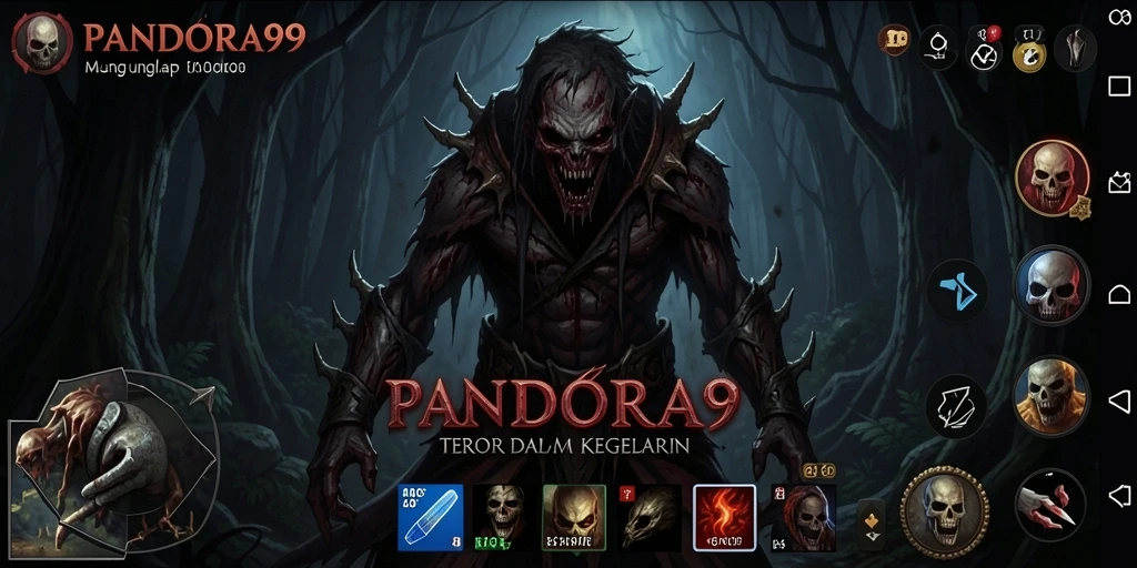Gameplay menakutkan dalam PANDORA99 dengan atmosfer yang mencekam.