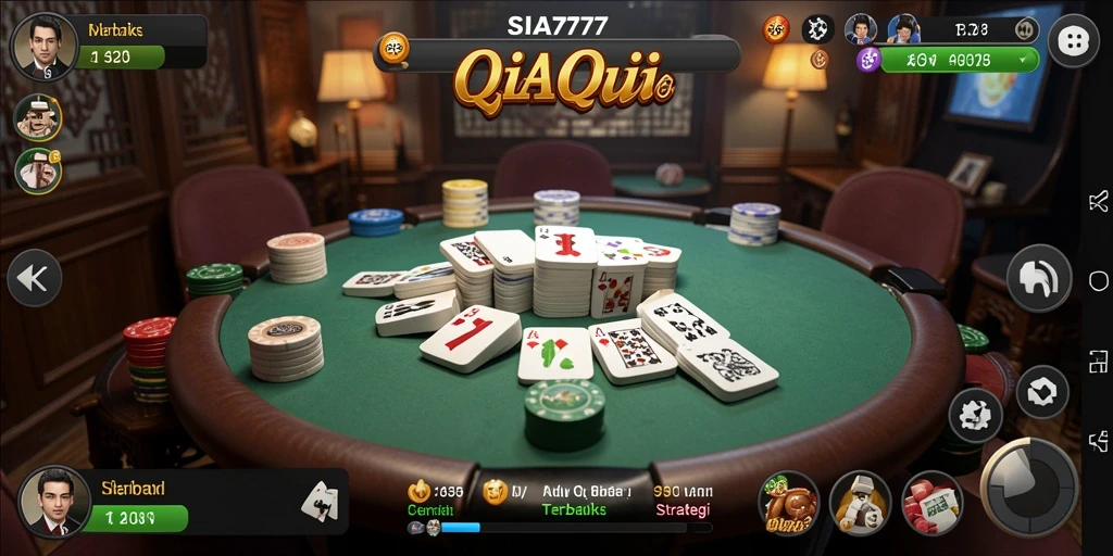 Tangkapan layar gameplay QiuQiu yang seru di SIA777.