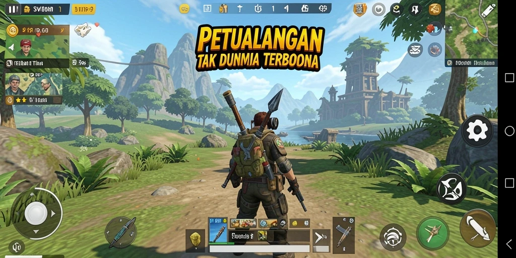 Screenshot menunjukkan pengalaman gameplay SVIP9 yang menakjubkan di dunia terbuka.