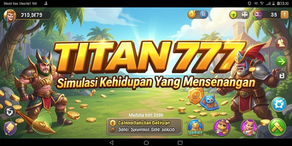 Tampilan gameplay TITAN777 dengan elemen simulasi yang menarik.