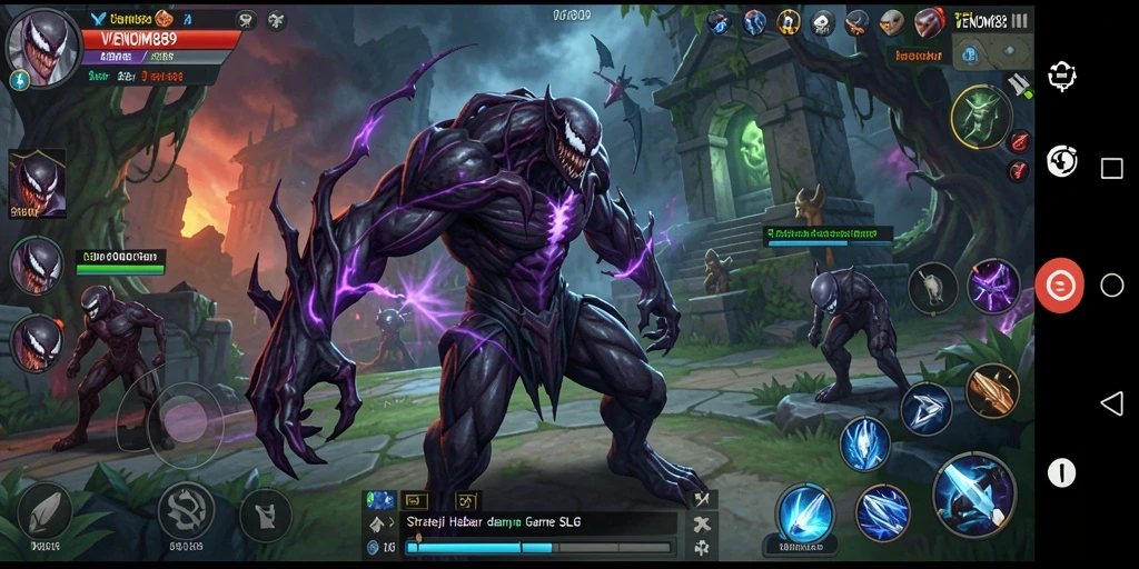 Tampilan gameplay menarik dari VENOM889 yang menampilkan strategi dan pertempuran.