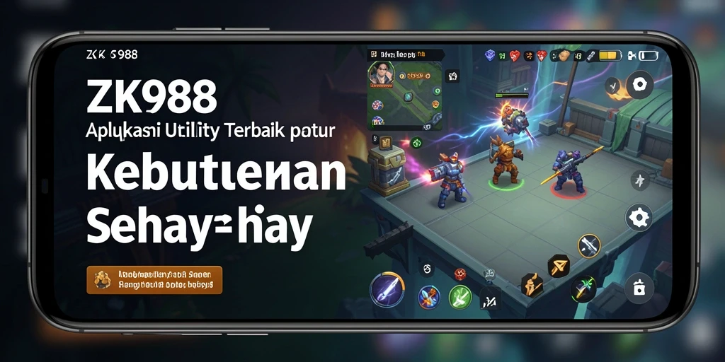 Tampilan utama aplikasi ZK988 yang menampilkan berbagai fitur utility.